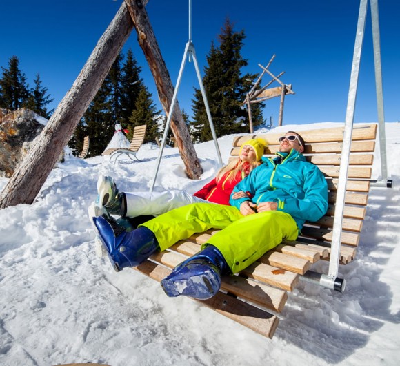 Die Sonne genießen im Skigebiet in Ski amadé © Tourismusverband Großarltal