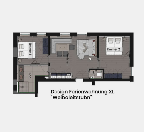 Designferienwohnung XL - Weibaleutstubn